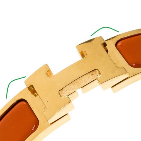 7 Key Points to Spot a Fake Hermès Clic Clac H Bracelet.